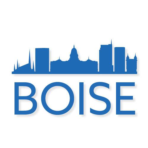 Boise, ID city skyline drawing