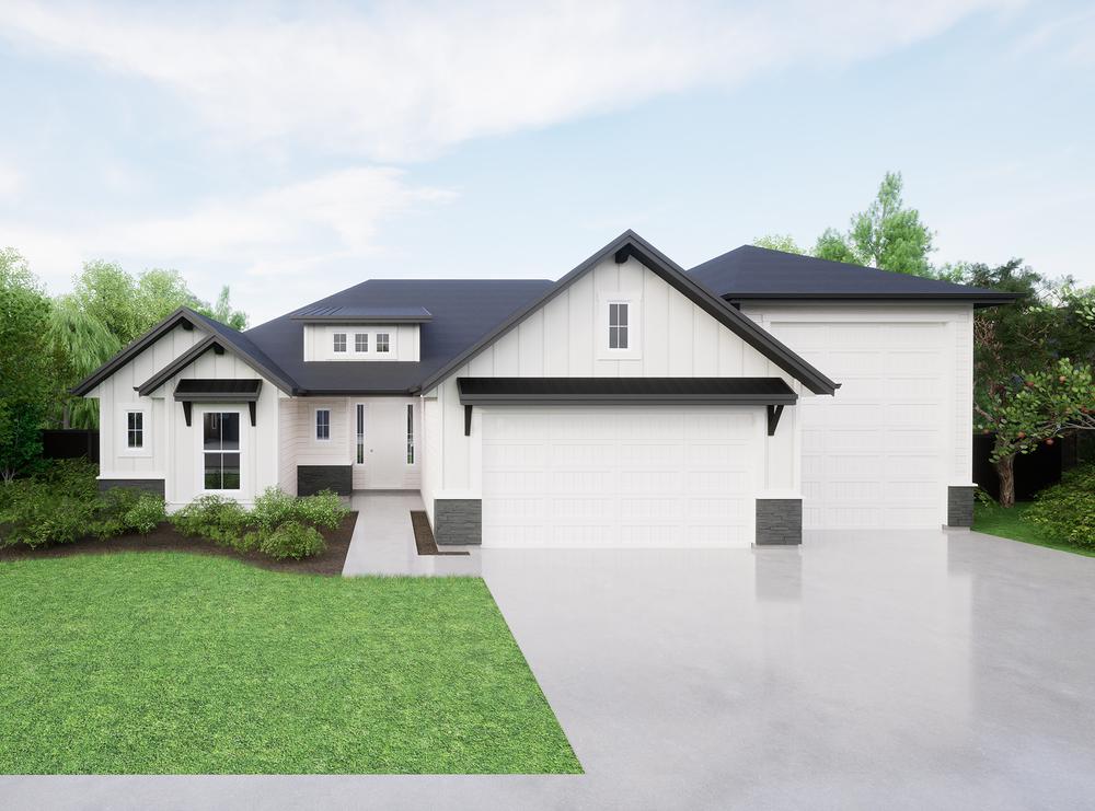 C - Modern Farmhouse. 4br New Home in Meridian, ID