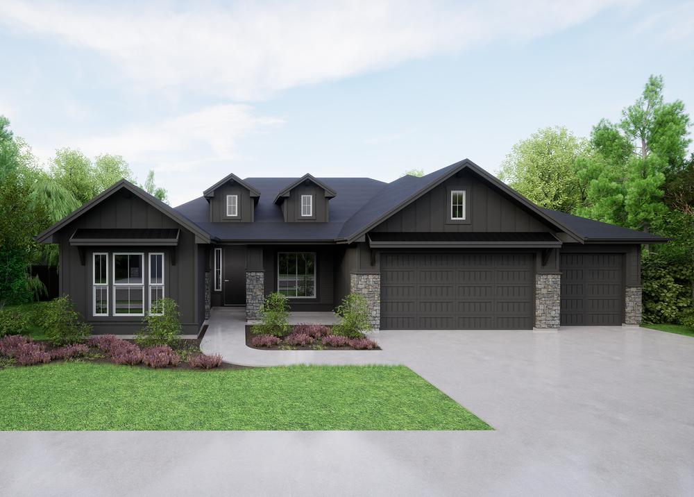 C - Modern Farmhouse. 3br New Home in Meridian, ID