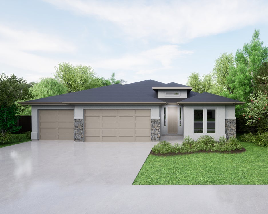 A - Contemporary. Messina Home with 3 Bedrooms