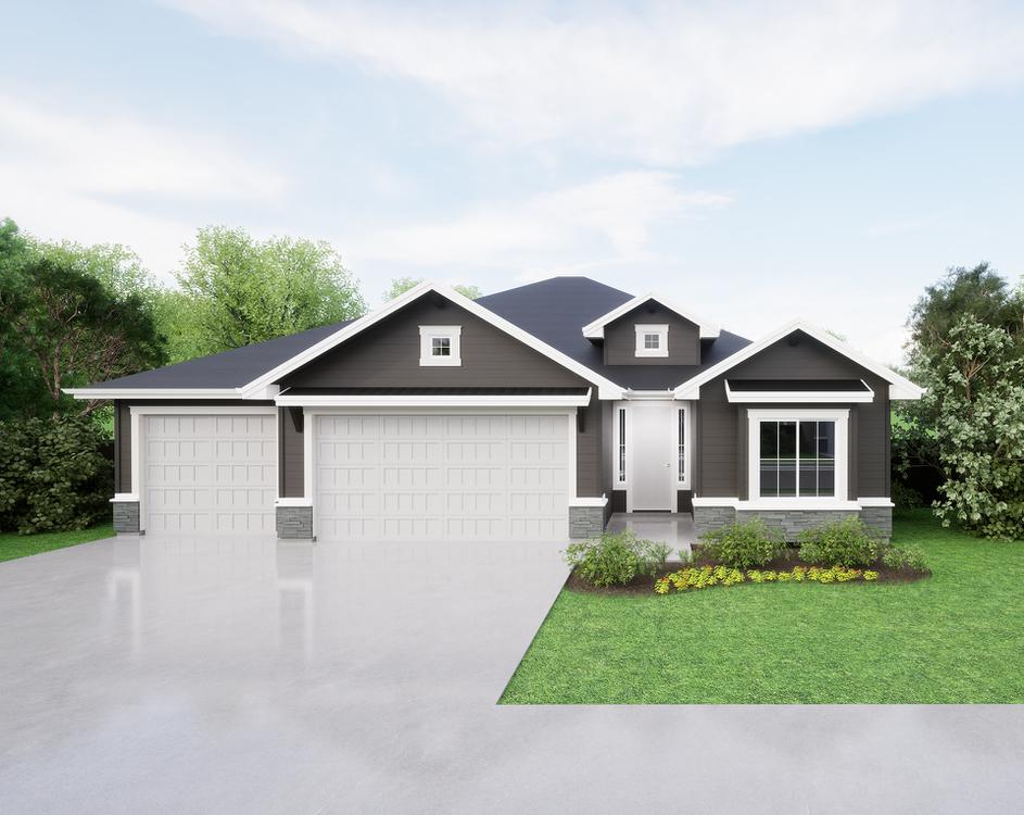 B - Craftsman. Messina Home with 3 Bedrooms