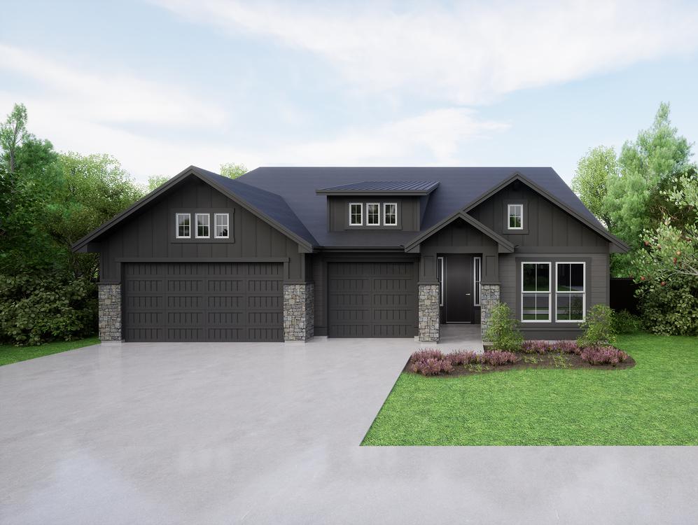 C - Modern Farmhouse. 3br New Home in Meridian, ID