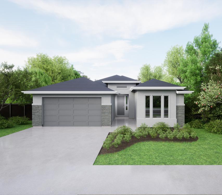 A - Contemporary. Riverton Home with 3 Bedrooms