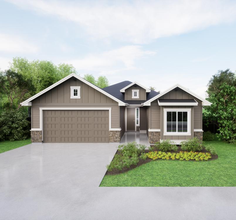 B - Craftsman. Riverton Home with 3 Bedrooms