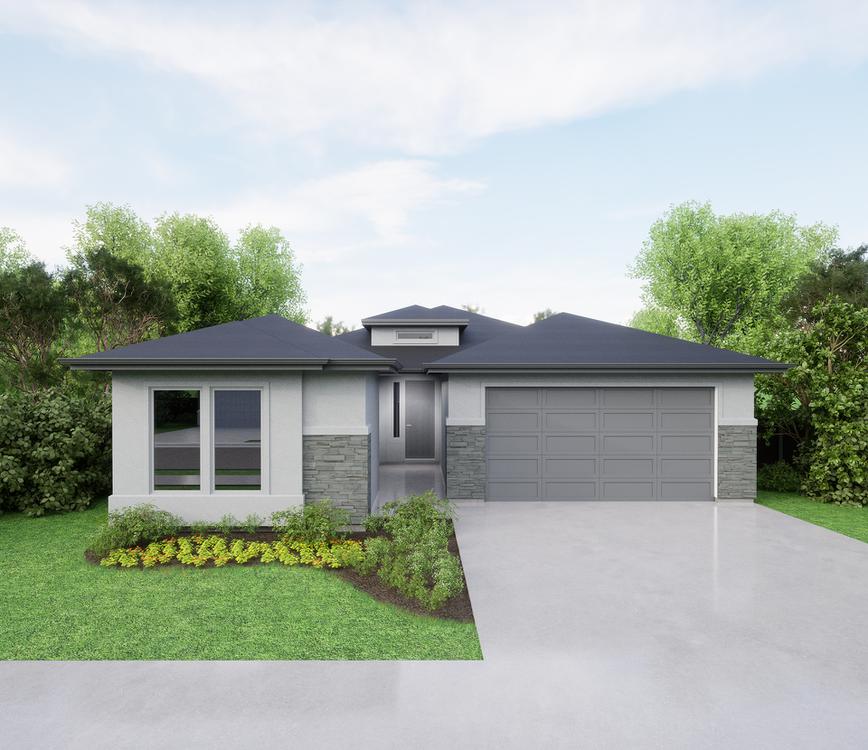 A - Contemporary. Nampa, ID New Home