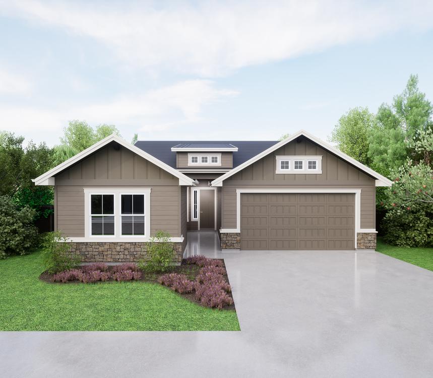 B - Craftsman. 3br New Home in Meridian, ID