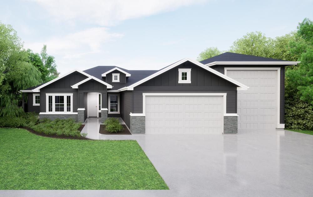 B - Craftsman. 2,301sf New Home in Star, ID