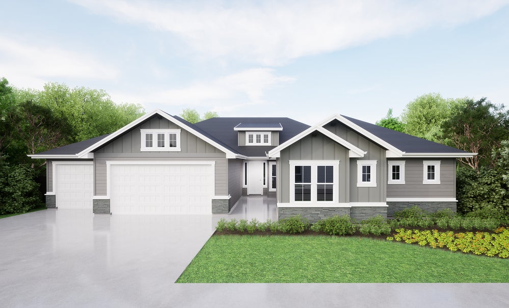 B - Craftsman. 3,001sf New Home in Eagle, ID