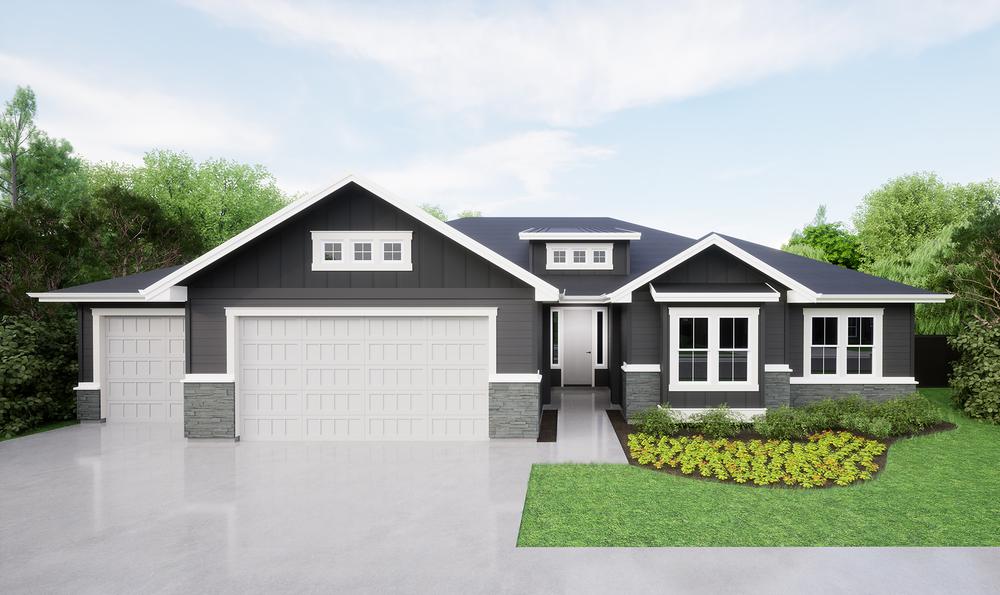 B - Craftsman. 2,835sf New Home in Star, ID