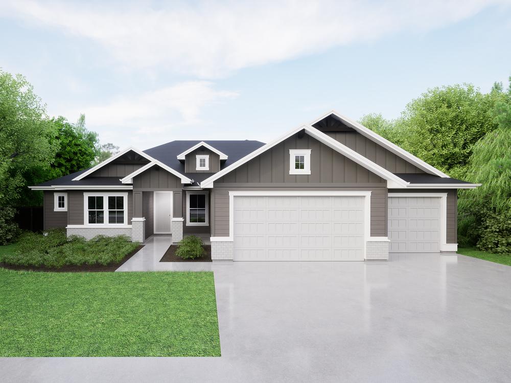 B - Craftsman. 2,645sf New Home in Star, ID
