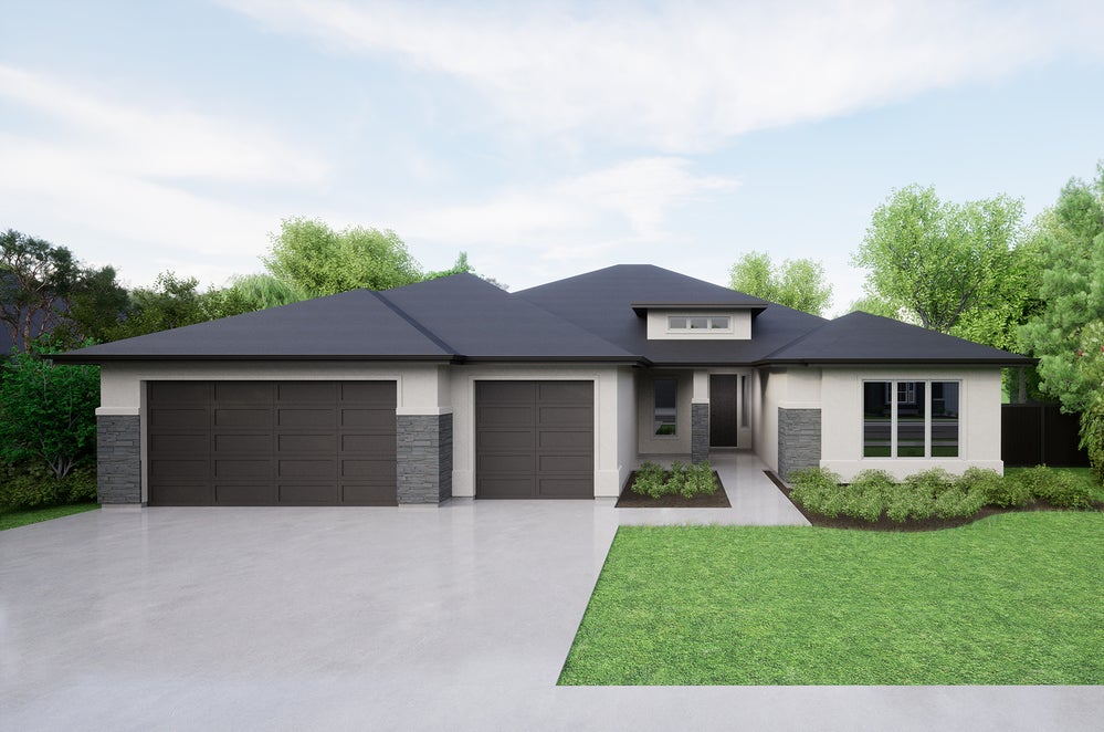 A - Contemporary. Shadow Creek New Home in Meridian, ID